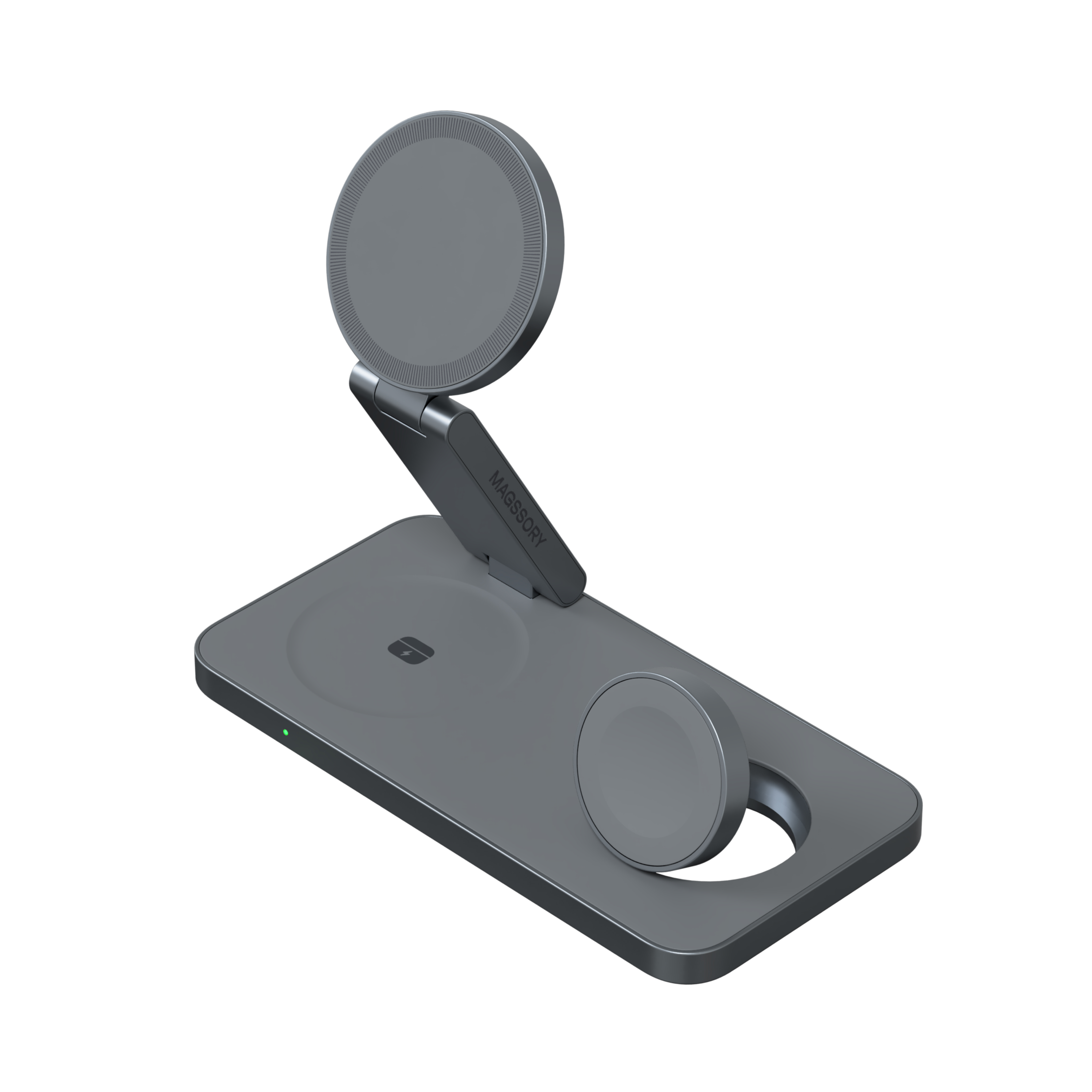 Зарядная станция 3 в 1 Magssory Yoga для Apple Qi2 Midnight, Полночь — WCH016 m 7